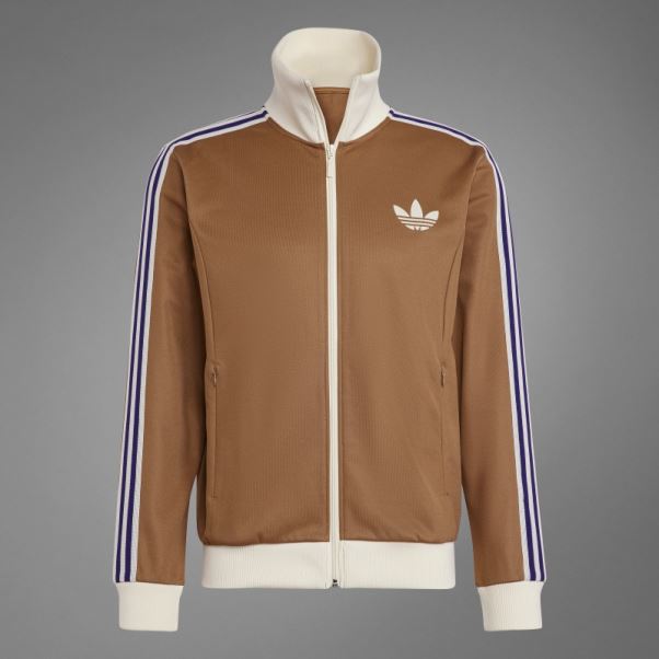 Adidas Desert Adicolor Heritage Now Haut De Survetement Rayé Marron