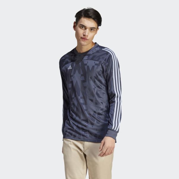 Maillot Manches Longues Tiro Adidas Bleu Marine