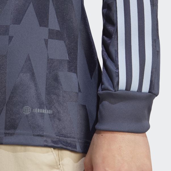 Maillot Manches Longues Tiro Adidas Bleu Marine