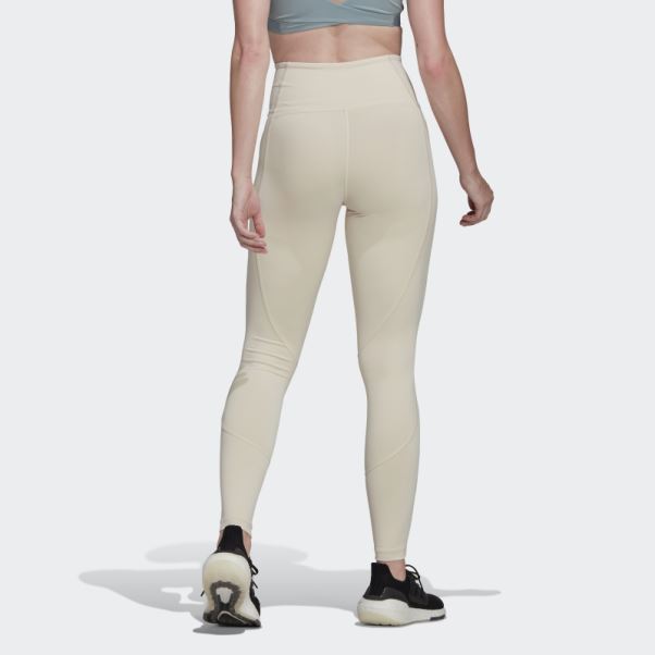Collants D'entrainement Hyperglam Blanc Adidas