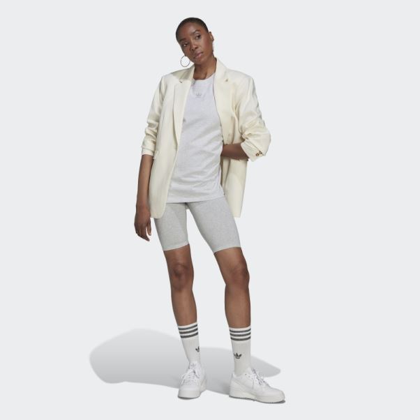 Bike Loungewear Leggings Gris Clair Chiné Adidas