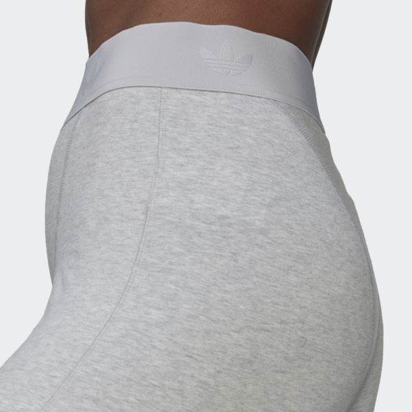 Bike Loungewear Leggings Gris Clair Chiné Adidas