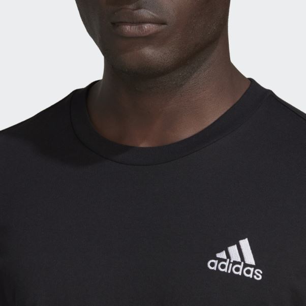 T-shirt à Manches Longues Imprimé Camouflage Adidas Essentials Noir