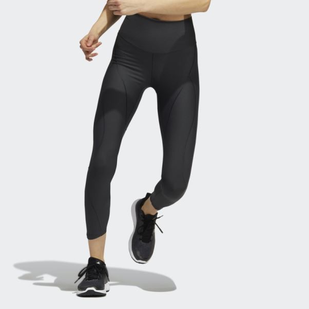 Collant Adidas Carbon Yoga Prime 7/8 Bleu