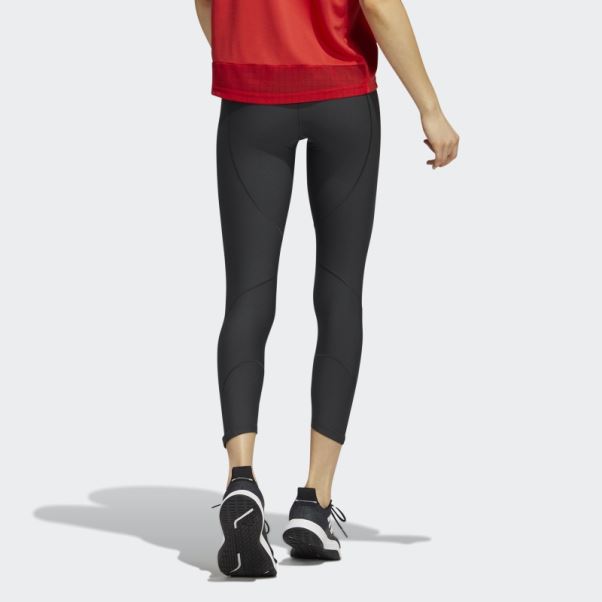 Collant Adidas Carbon Yoga Prime 7/8 Bleu