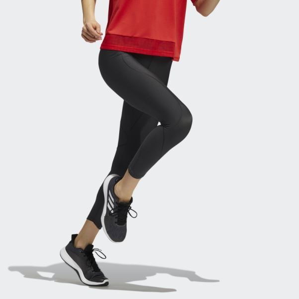 Collant Adidas Carbon Yoga Prime 7/8 Bleu