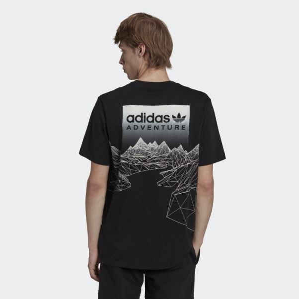 T-shirt Adidas Aventure Montagne Noir