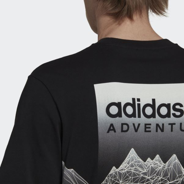 T-shirt Adidas Aventure Montagne Noir