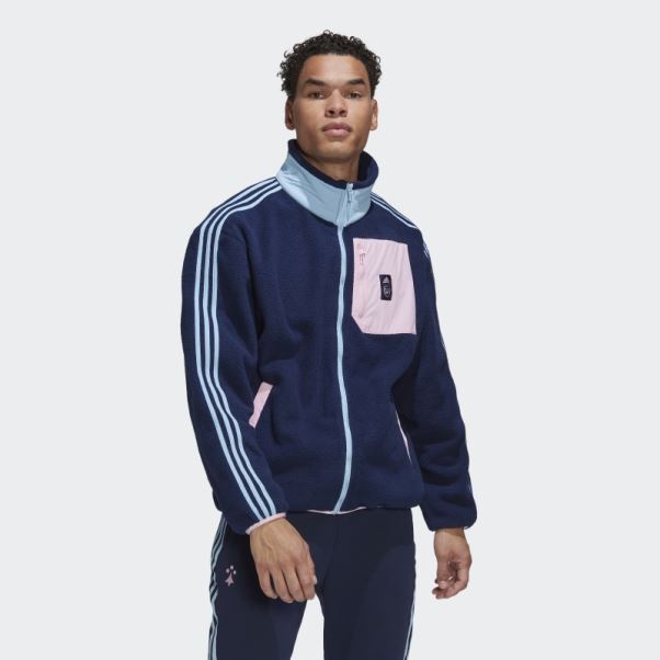 Veste Polaire Adidas Arsenal Lifestyler Bleu Marine