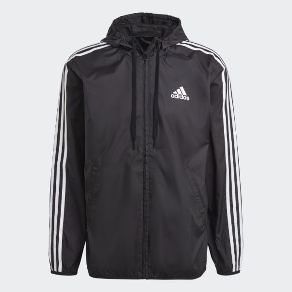 Coupe-vent Adidas Primegreen Essentials 3 Bandes Noir