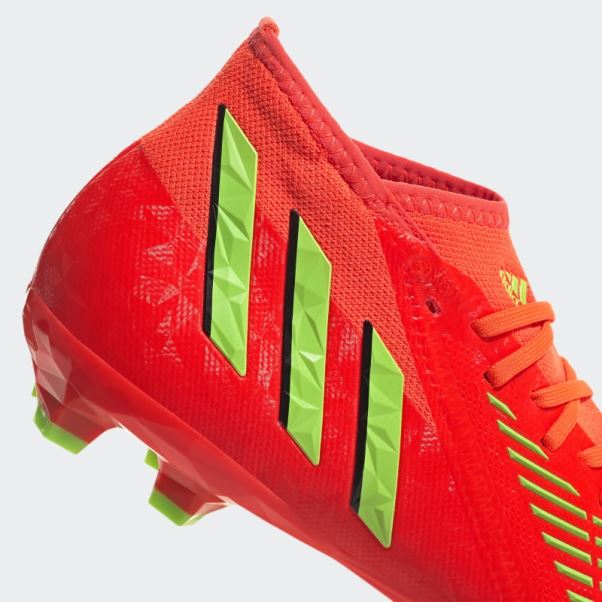 Adidas Predator Edge.2 Chaussures De Sol Ferme Rouge