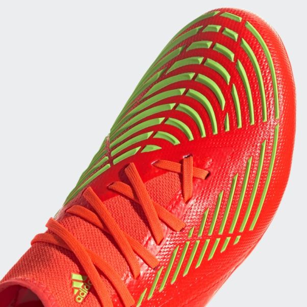 Adidas Predator Edge.2 Chaussures De Football Pour Terrain Sec Rouge