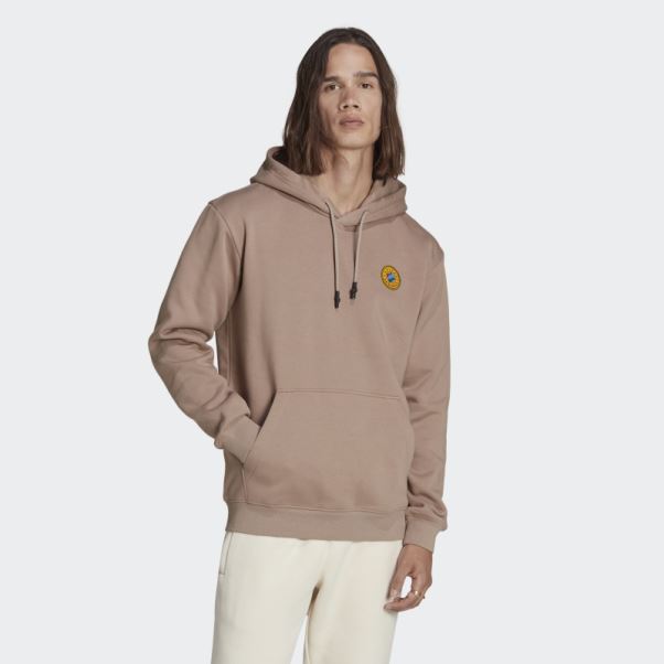 Sweat à Capuche Adidas Wander Hour Marron Crayeux