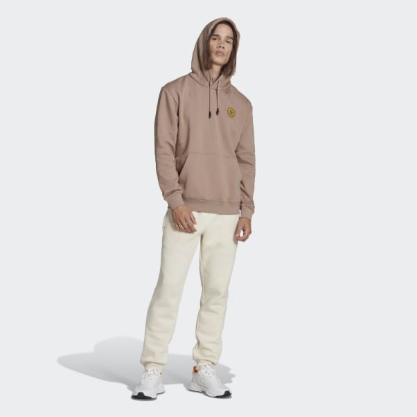 Sweat à Capuche Adidas Wander Hour Marron Crayeux