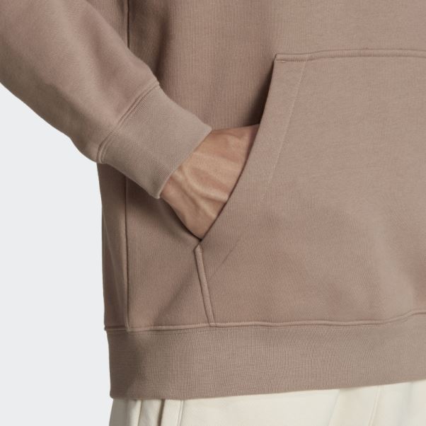 Sweat à Capuche Adidas Wander Hour Marron Crayeux