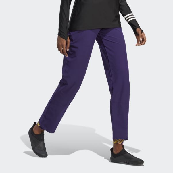 Pantalon Imprimé Positivisea Violet Foncé Adidas