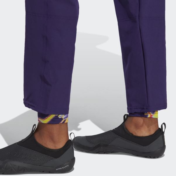 Pantalon Imprimé Positivisea Violet Foncé Adidas