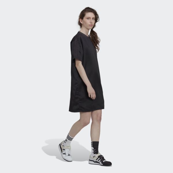 Adidas Robe T-shirt à Lacets Always Original Noir