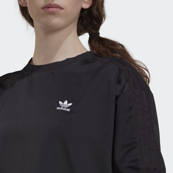 Adidas Robe T-shirt à Lacets Always Original Noir