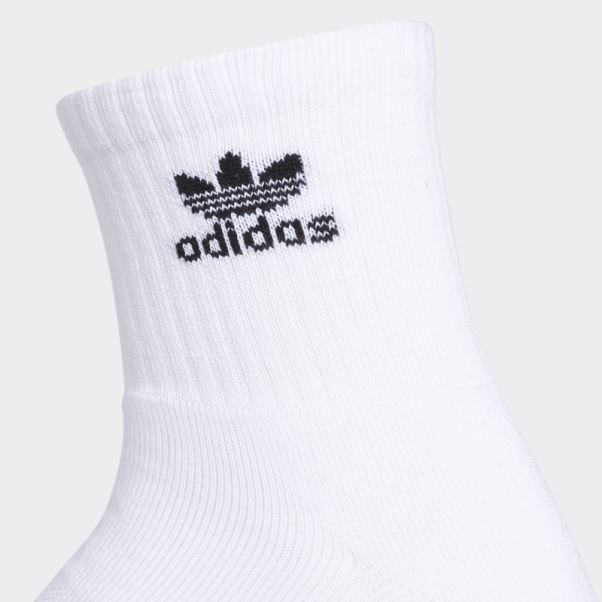 Chaussettes Blanches Trèfle Quart 6 Paires Adidas