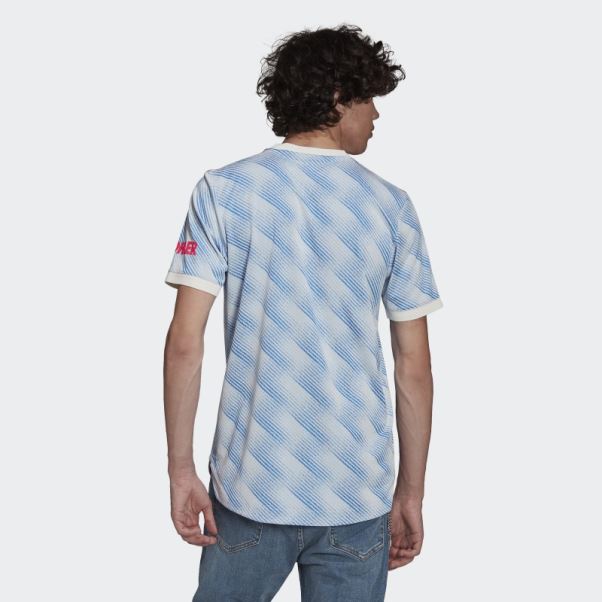 Adidas Maillot Manchester United 21/22 Extérieur Authentique Blanc