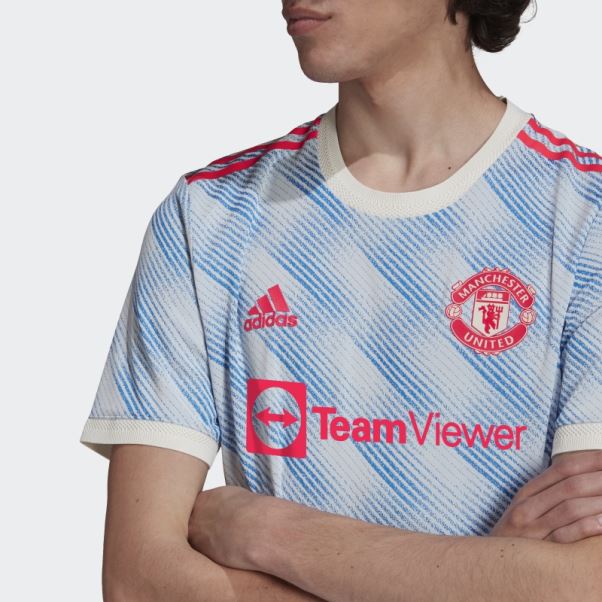 Adidas Maillot Manchester United 21/22 Extérieur Authentique Blanc