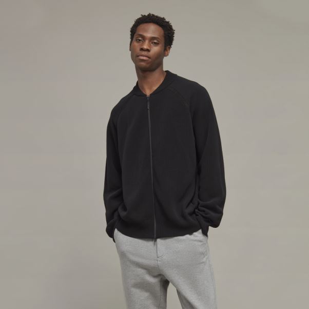Adidas Y-3 Pull Zippé En Maille Classique