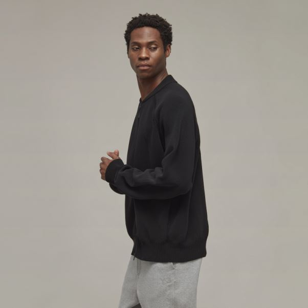 Adidas Y-3 Pull Zippé En Maille Classique