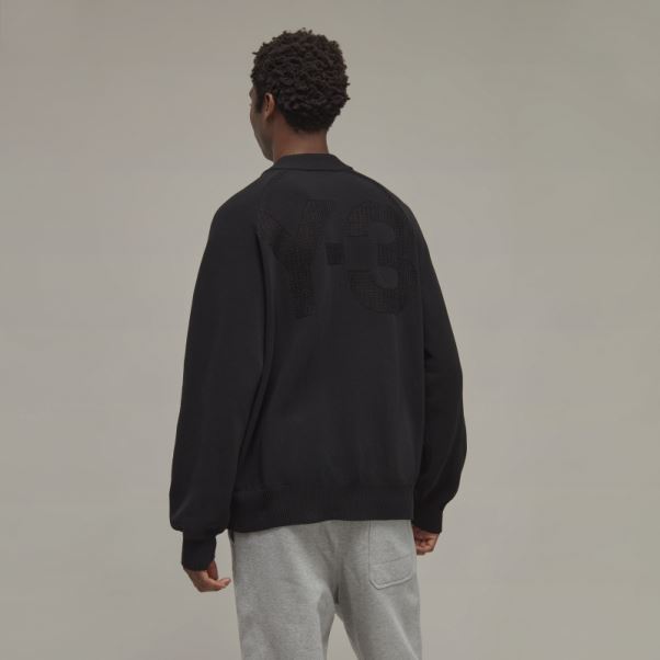 Adidas Y-3 Pull Zippé En Maille Classique