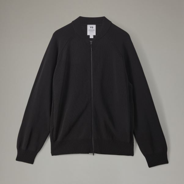 Adidas Y-3 Pull Zippé En Maille Classique