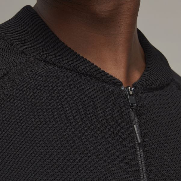 Adidas Y-3 Pull Zippé En Maille Classique