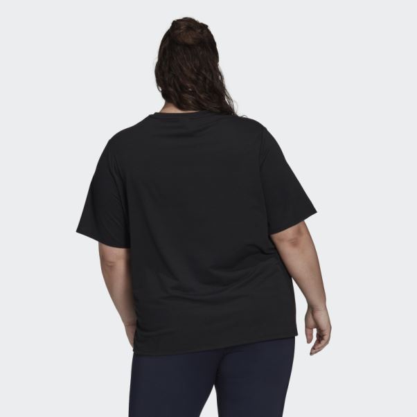 Train Icon 3-stripes T-shirt (grande Taille) Noir Adidas