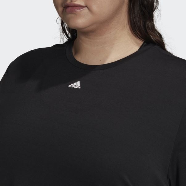 Train Icon 3-stripes T-shirt (grande Taille) Noir Adidas