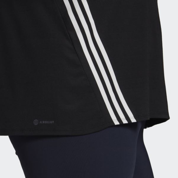 Train Icon 3-stripes T-shirt (grande Taille) Noir Adidas