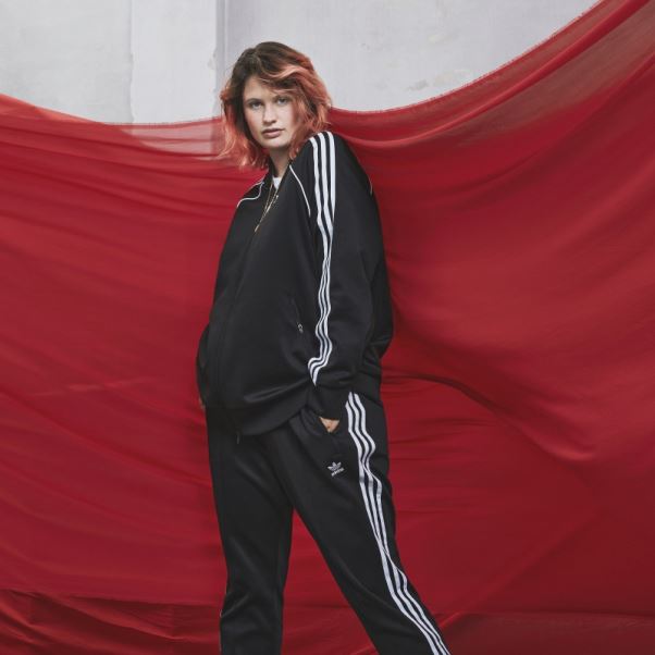 Noir Adidas Primeblue Sst Track Top (taille Plus)