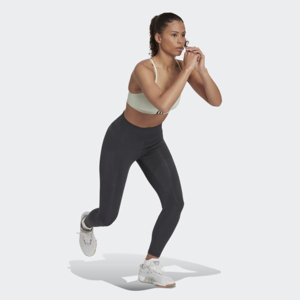 Soutien-gorge à Maintien Léger Adidas Aeroimpact Training Vert