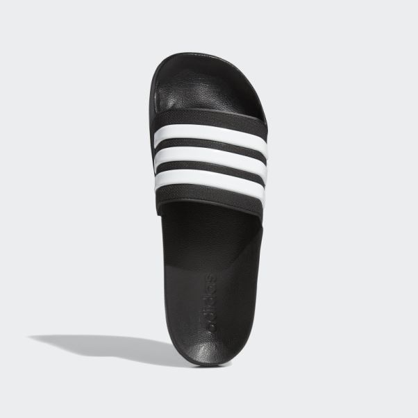 Adidas Adilette Toboggans De Douche Noir/blanc