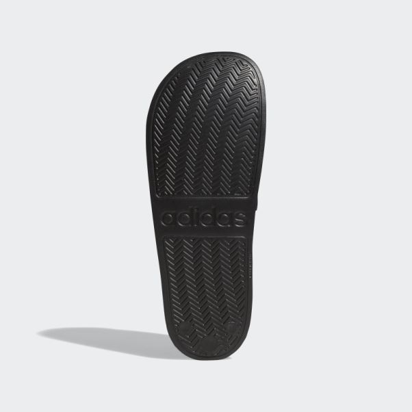Adidas Adilette Toboggans De Douche Noir/blanc
