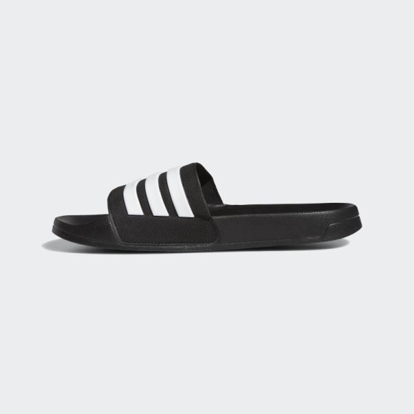 Adidas Adilette Toboggans De Douche Noir/blanc