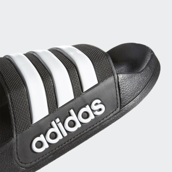Adidas Adilette Toboggans De Douche Noir/blanc