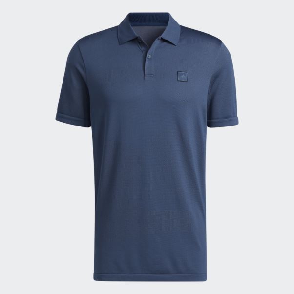 Polo Adidas Go-to Sans Coutures Bleu Marine