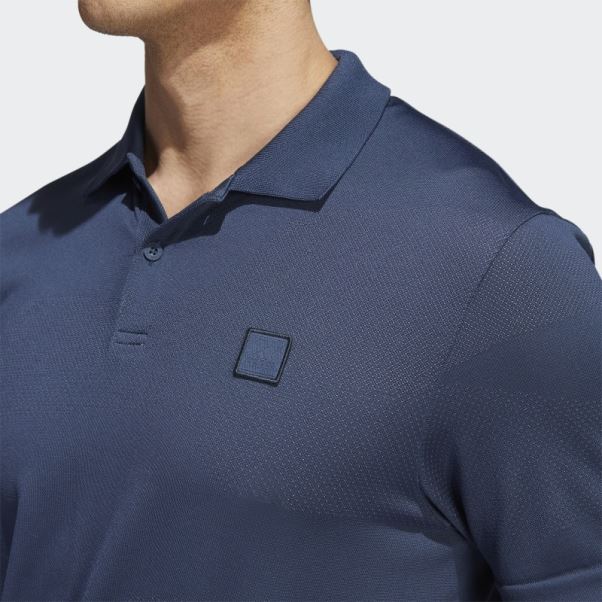 Polo Adidas Go-to Sans Coutures Bleu Marine