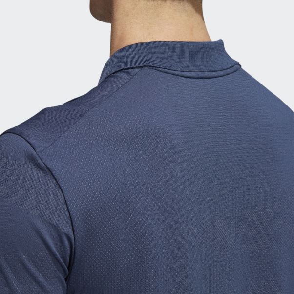 Polo Adidas Go-to Sans Coutures Bleu Marine