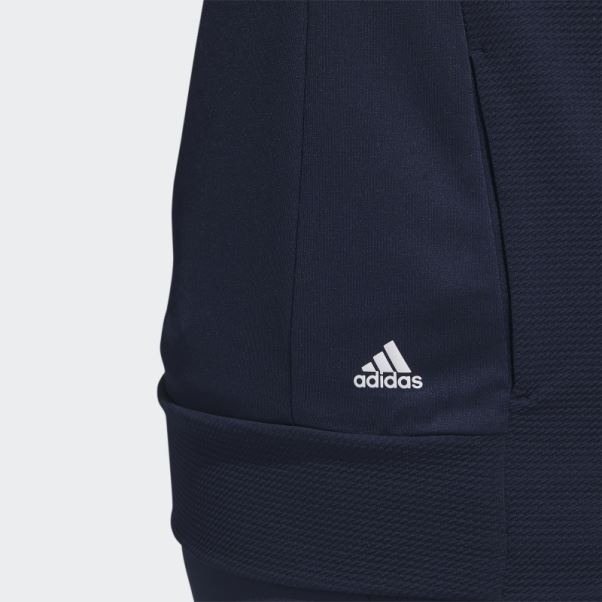 Adidas Veste Texturée Entièrement Zippée (grande Taille) Bleu Marine