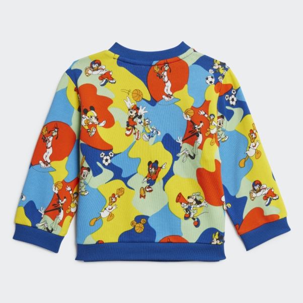Ensemble De Jogging Adidas X Disney Mickey Mouse Bleu Royal Mode