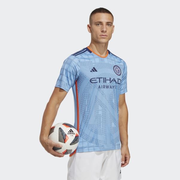 Maillot Adidas Bahia Domicile New York City Fc 23/24 Bleu Clair