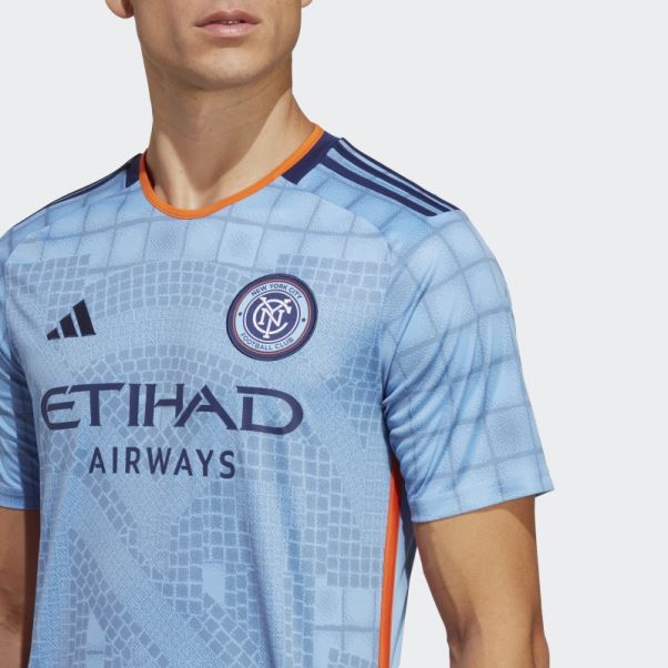 Maillot Adidas Bahia Domicile New York City Fc 23/24 Bleu Clair