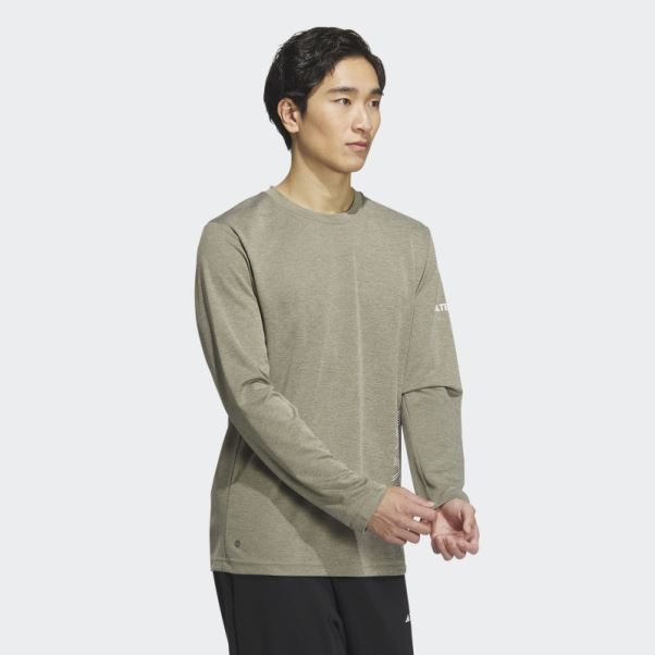 Adidas Haut à Manches Longues Haut Technique à Manches Longues Olive