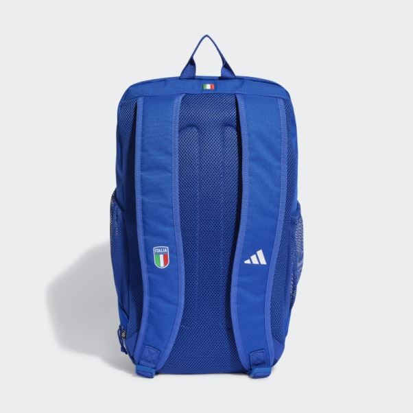 Sac A Dos Football Italie Adidas Bleu