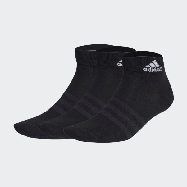 Socquettes Noires Fines Et Légères 3 Paires Adidas